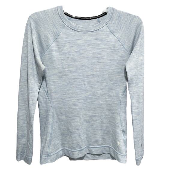 Smartwool Womens Base Layer Long Sleeve Top Size Small Blue Outdoor Gorpcore - Picture 1 of 7